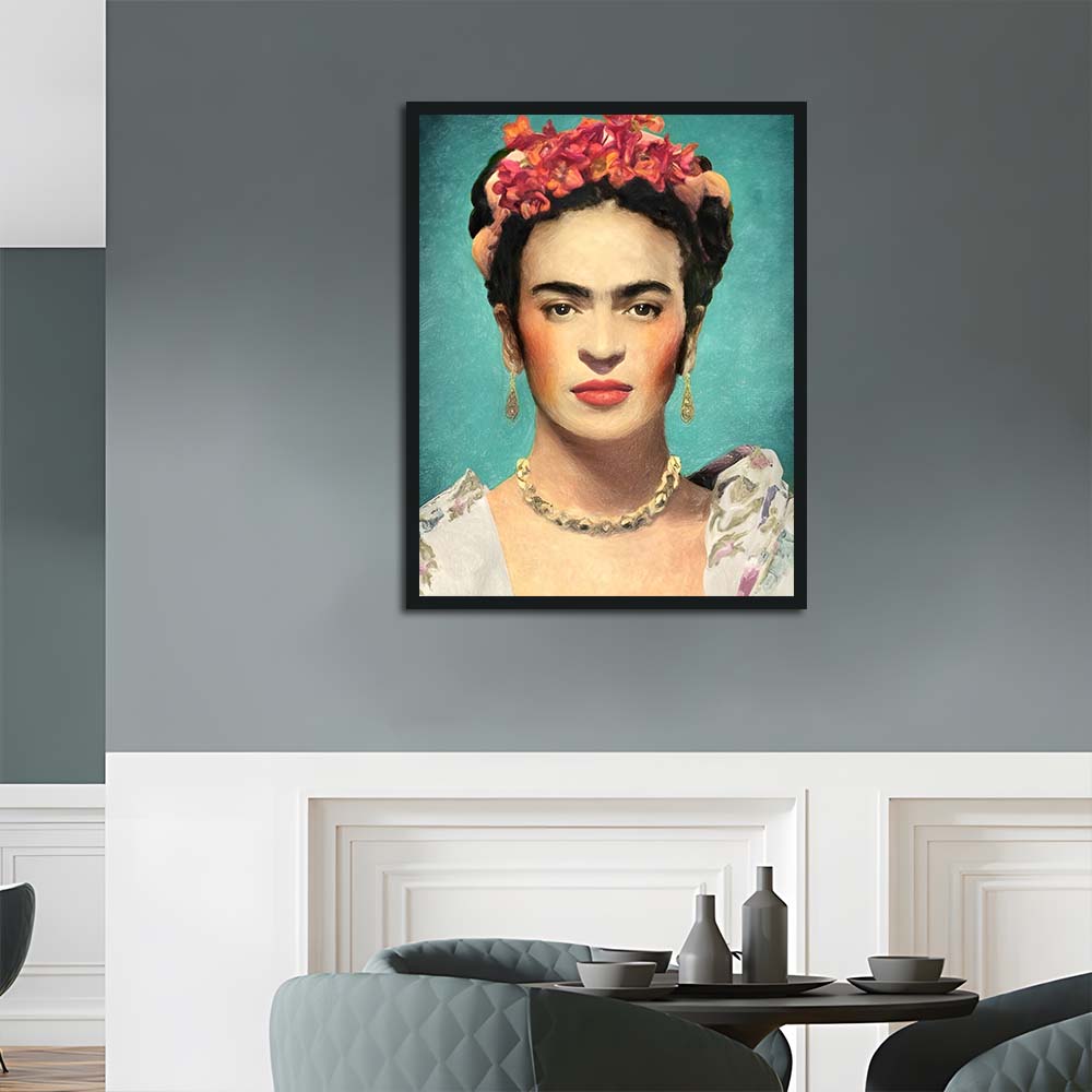 Woman Wears Flower Crown Cross Stitch Kits