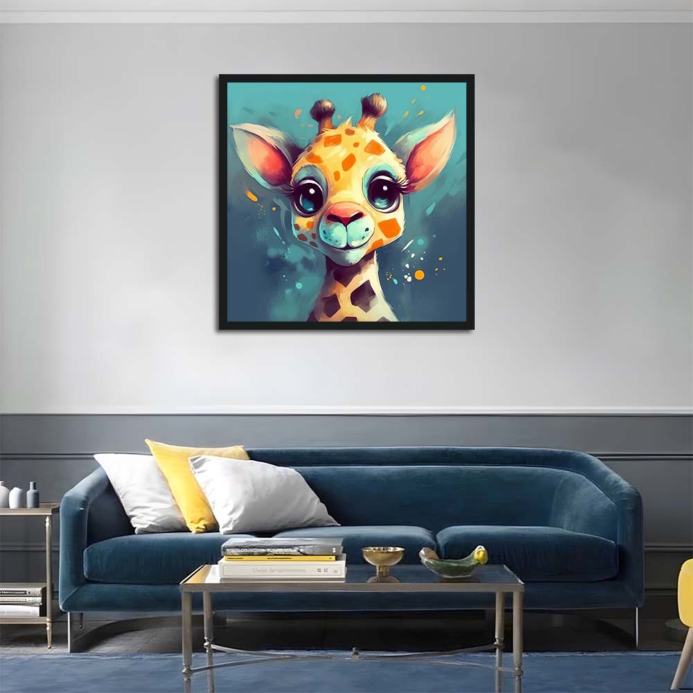 Young Giraffe Gazes Ahead Cross Stitch Kits