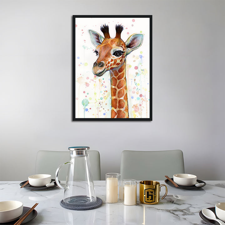 Soft Brown Giraffe Smiles Cross Stitch Kits