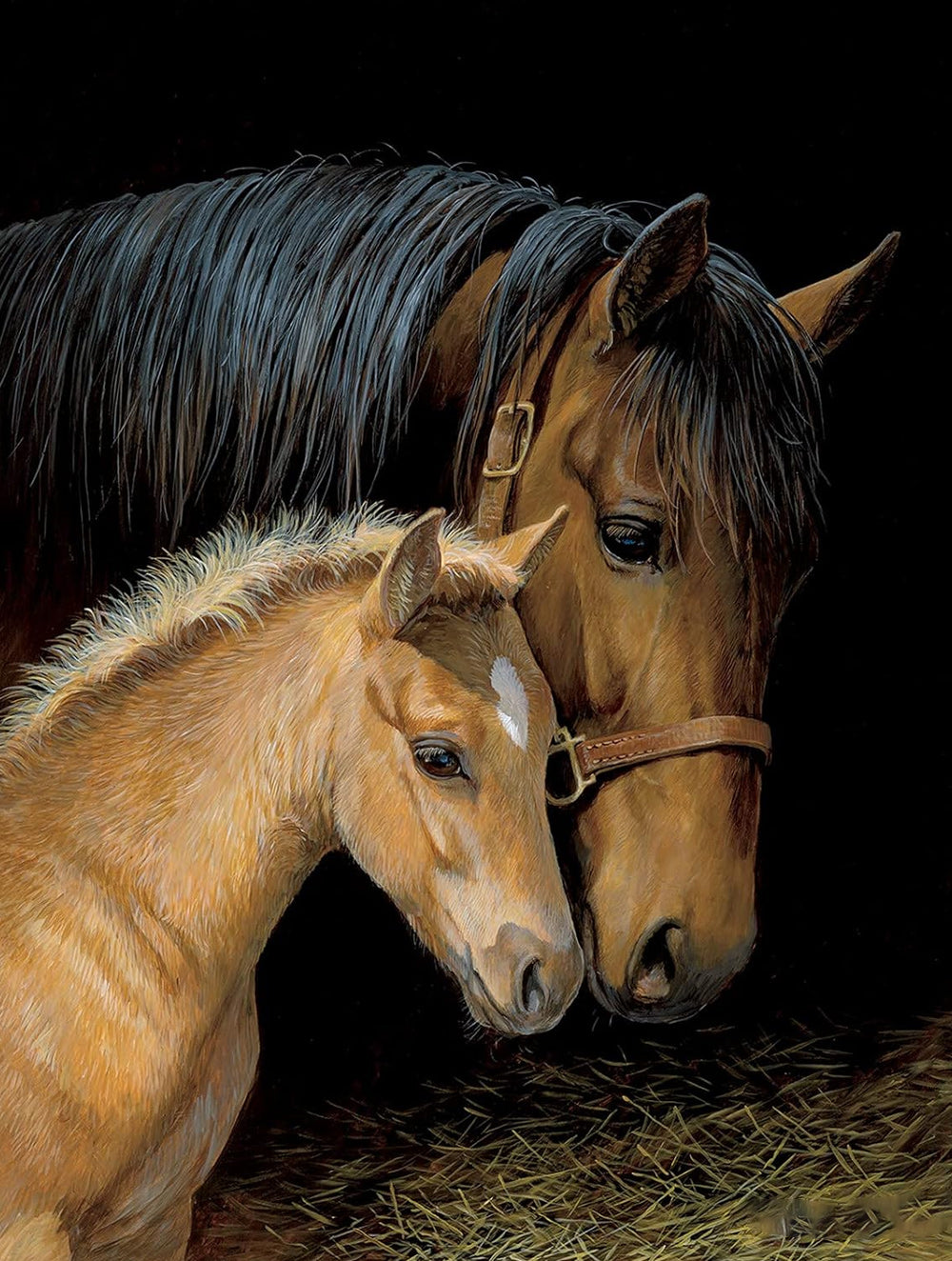 Horse and Foal Cuddle Tenderly Cross Stitch Kits