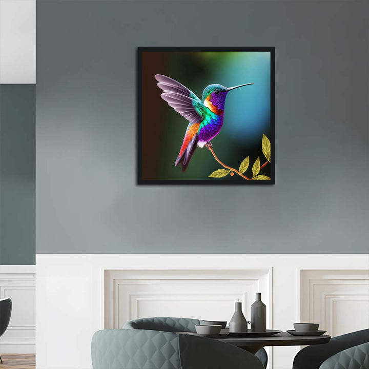 Iridescent Feathers adorn Tiny Bird Cross Stitch Kits