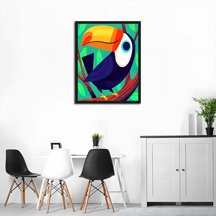 Toucan Perches on Vibrant Branch Cross Stitch Kits