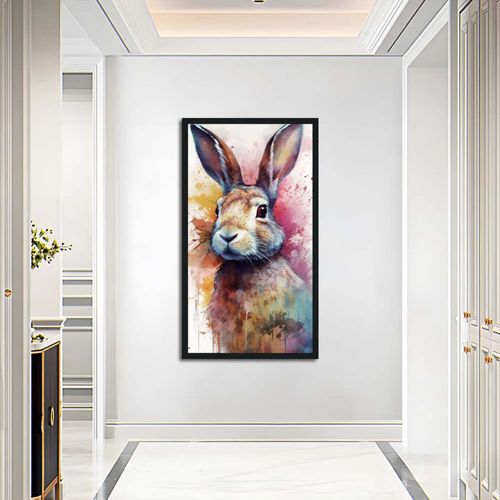 Hare Stares Softly in Watercolor Cross Stitch Kits
