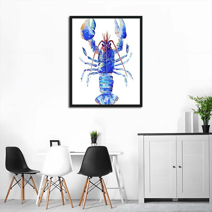Blue adorns Unique Lobster Cross Stitch Kits