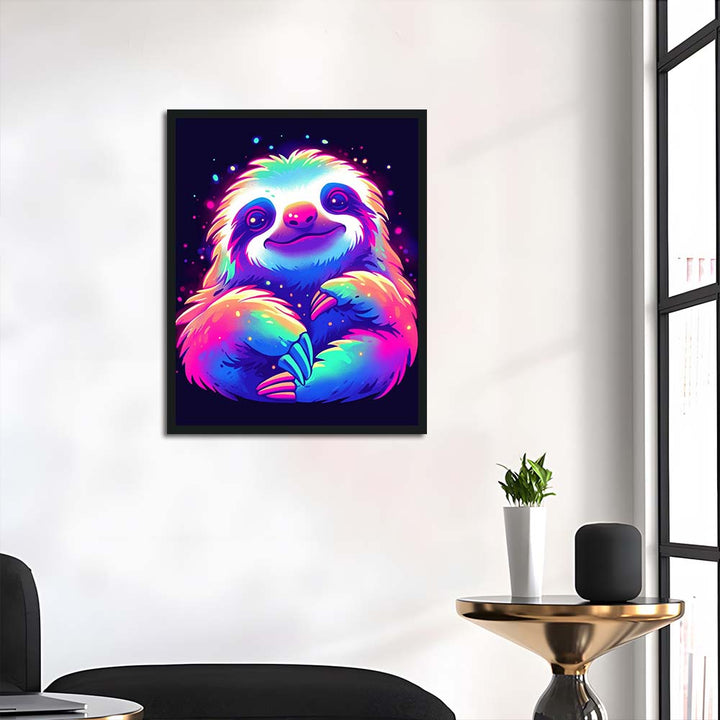 Colorful Sloth Smiles Gently Cross Stitch Kits