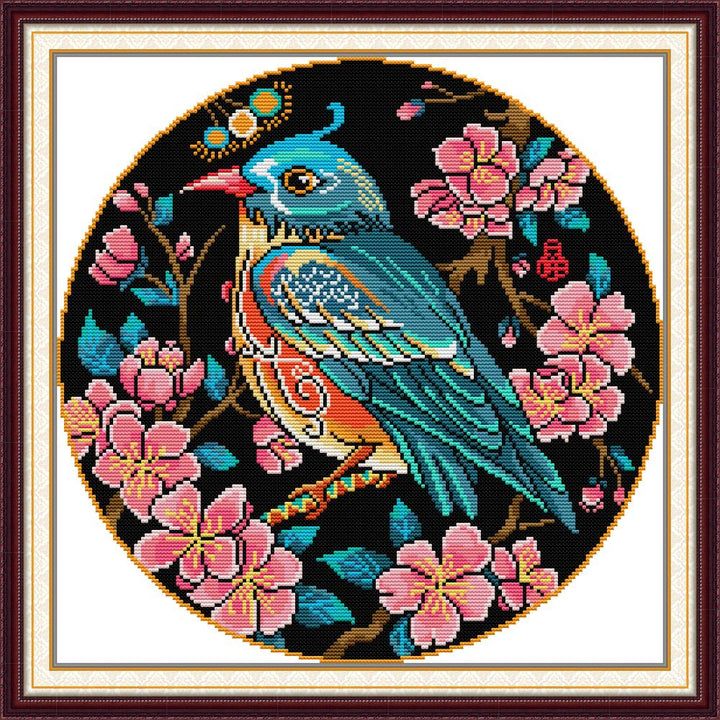 Magpie on The Branch Cross Stitch Kits