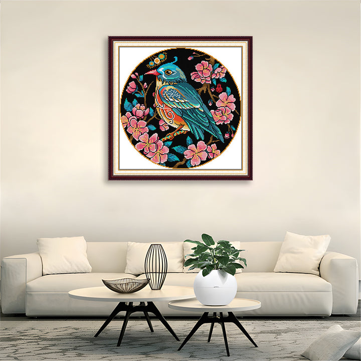 Magpie on The Branch Cross Stitch Kits