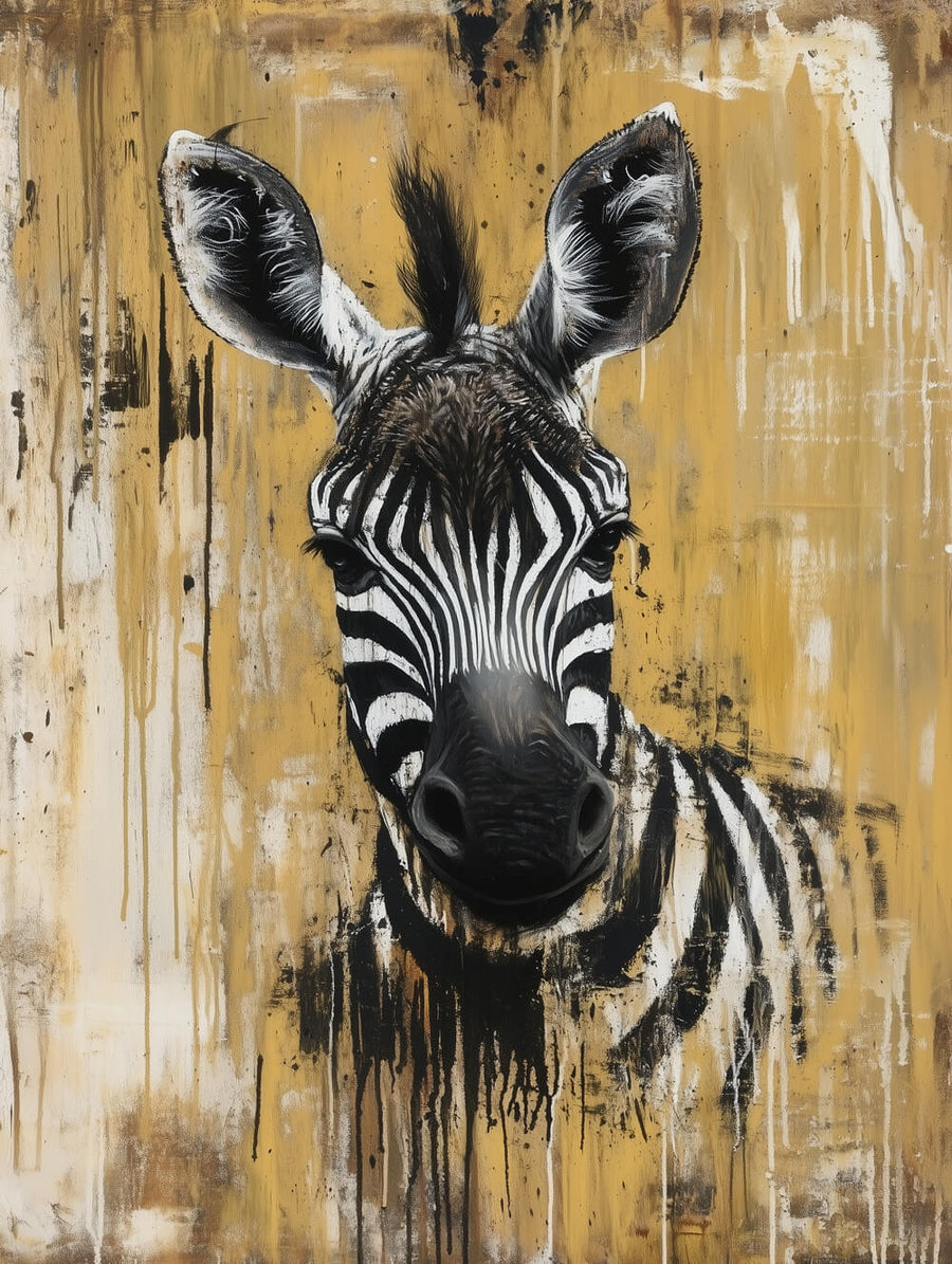 Graffiti-Style Zebra Cross Stitch Kits YZZH629