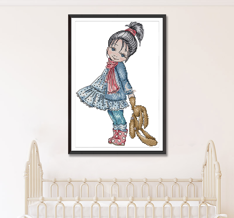 Girl Cross Stitch Kits KB042