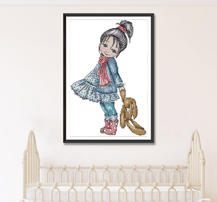 Girl Cross Stitch Kits KB042