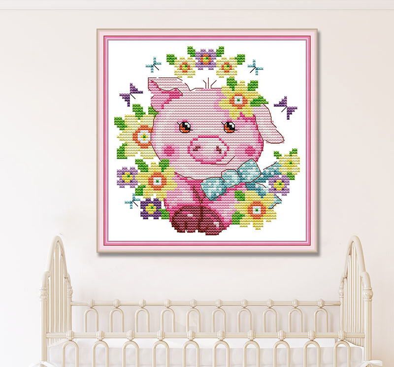 Pig Cross Stitch Kits KB097