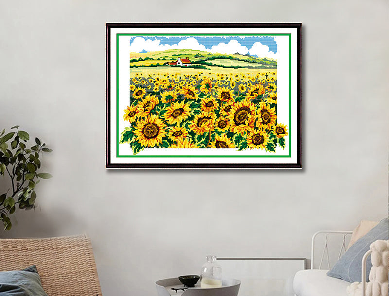 Sunflower Cross Stitch Kits F078