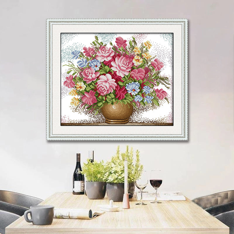 Flower Cross Stitch Kits H005