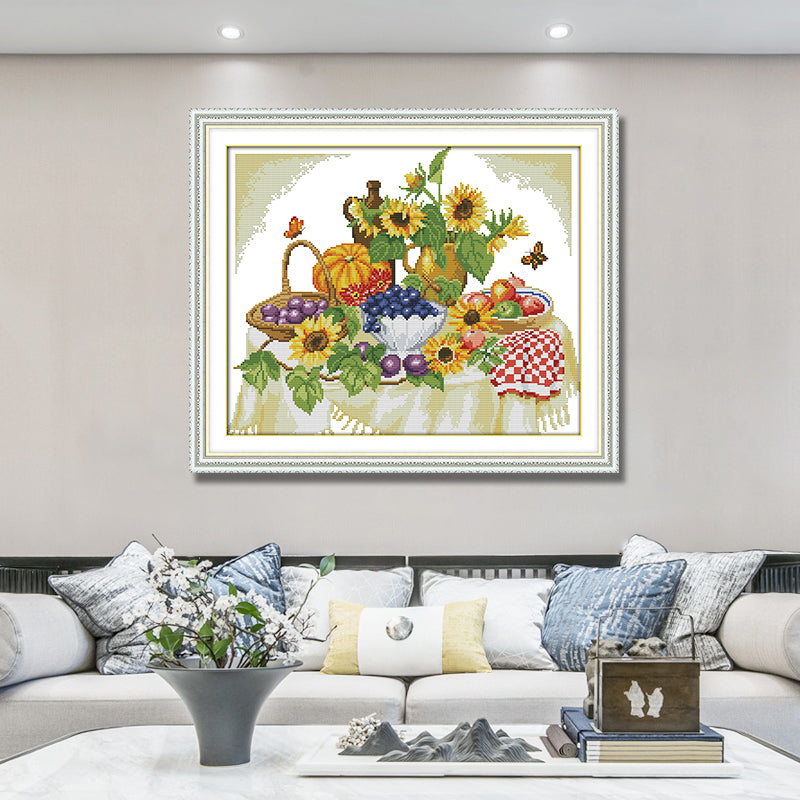 Flower Cross Stitch Kits J117