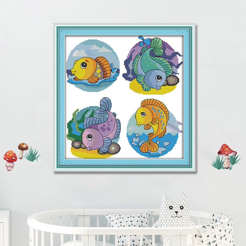 Fish Cross Stitch Kits C717