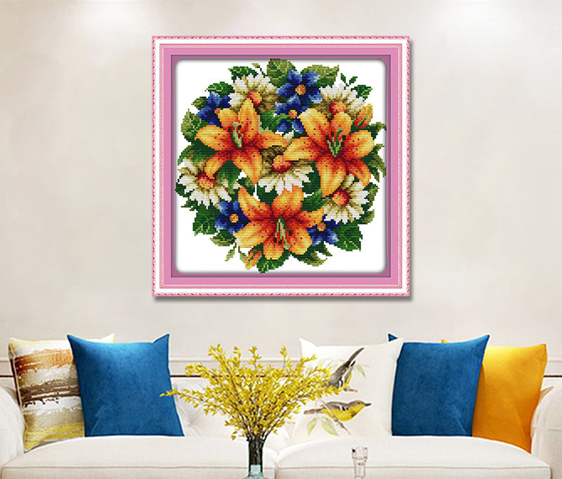 Flower Cross Stitch Kits H419