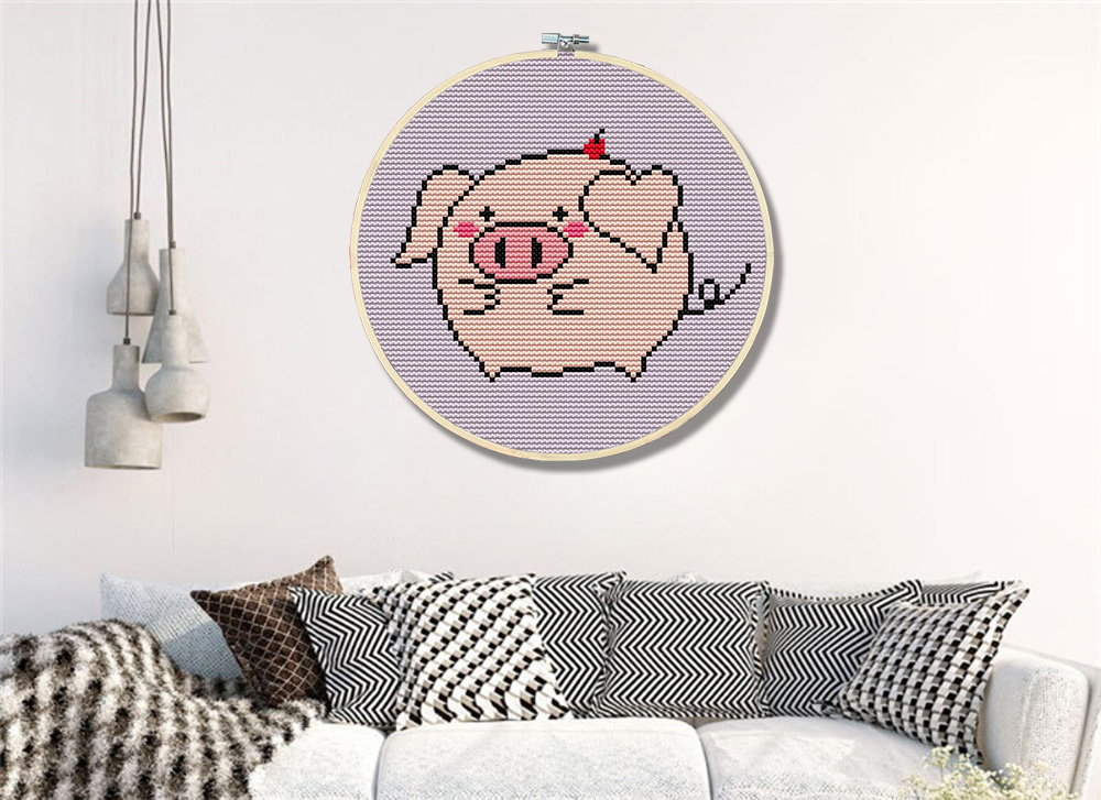 Pig Cross Stitch Kits DK221