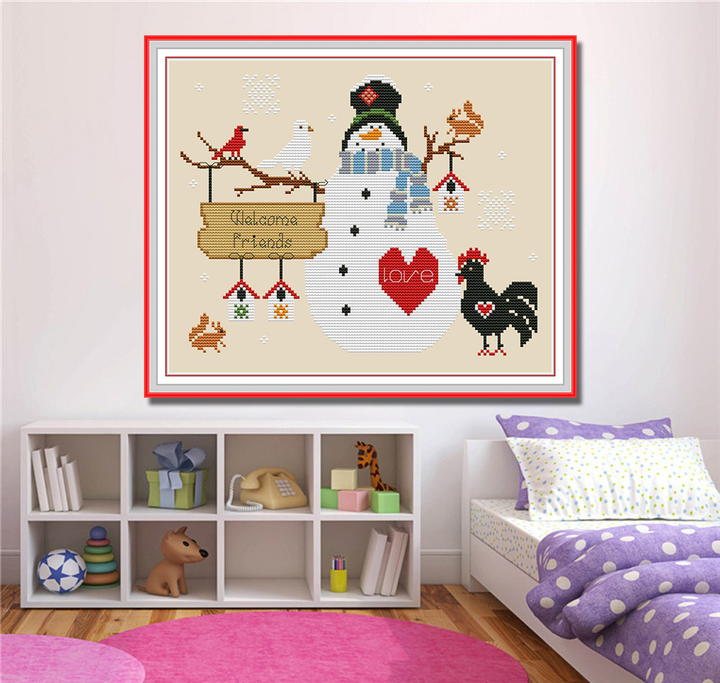 Snowman Cross Stitch Kits KB053