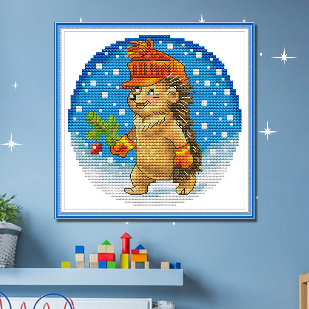 Hedgehog Cross Stitch Kits KB088