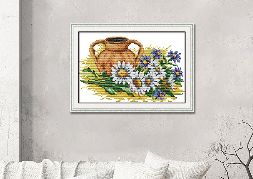 Flower Cross Stitch Kits H554