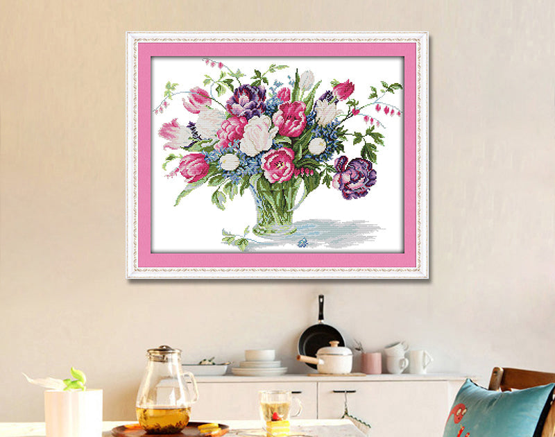 Flower Cross Stitch Kits H577