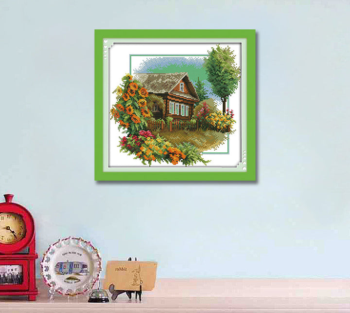 Log Cabin Cross Stitch Kits F454