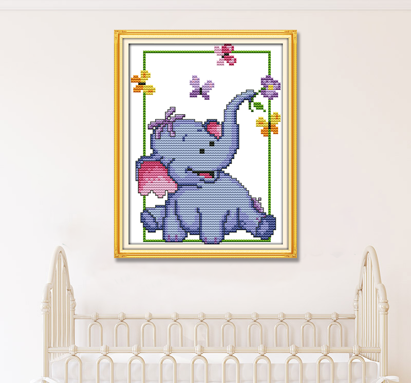 Elephant Cross Stitch Kits K986