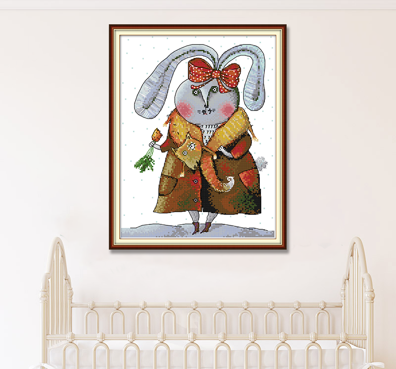 Rabbit Cross Stitch Kits KB040