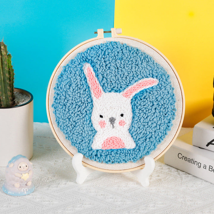 Dumb Rabbit Punch Needle Embroidery Kits ANI012