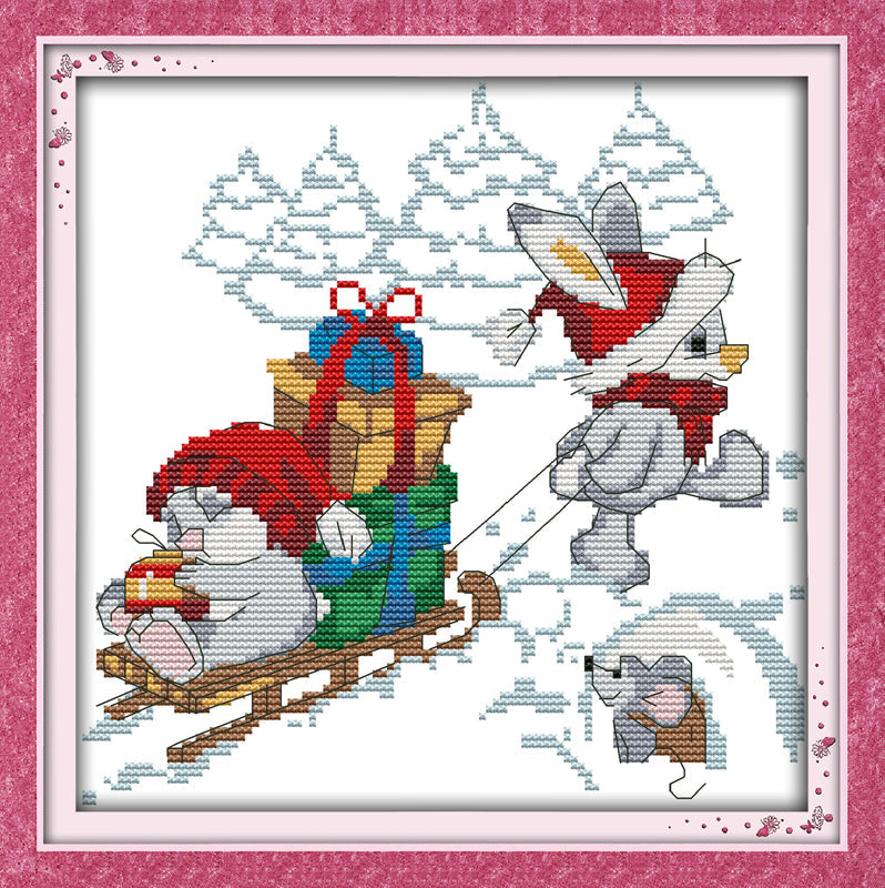 Rabbit Cross Stitch Kits C038