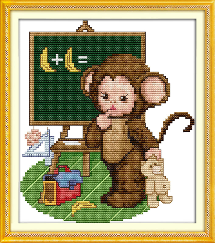 Monkey Cross Stitch Kits C053