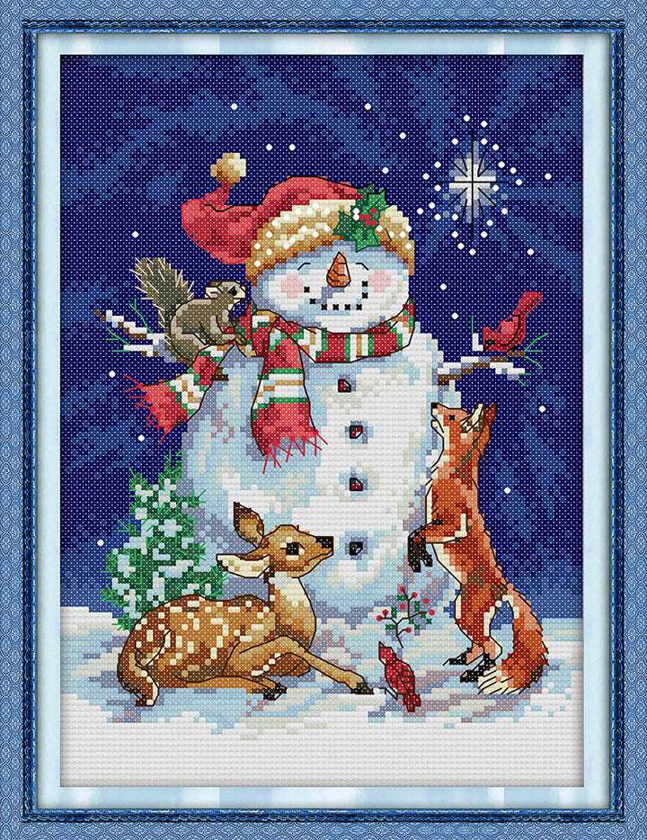 Snowman Cross Stitch Kits C495