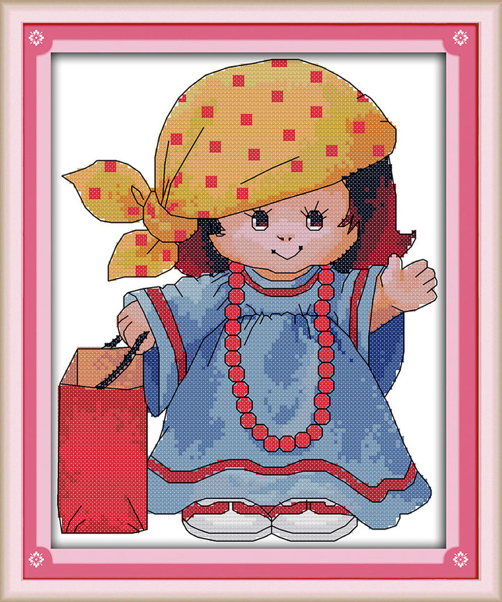 Girl Cross Stitch Kits C556