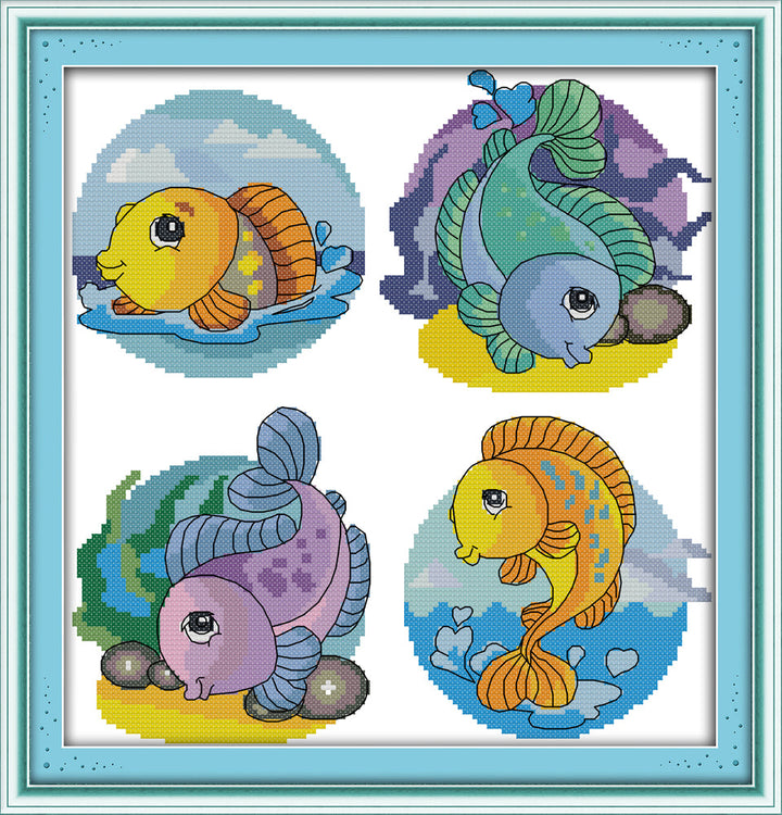 Fish Cross Stitch Kits C717