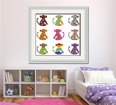 Monkey Cross Stitch Kits C849