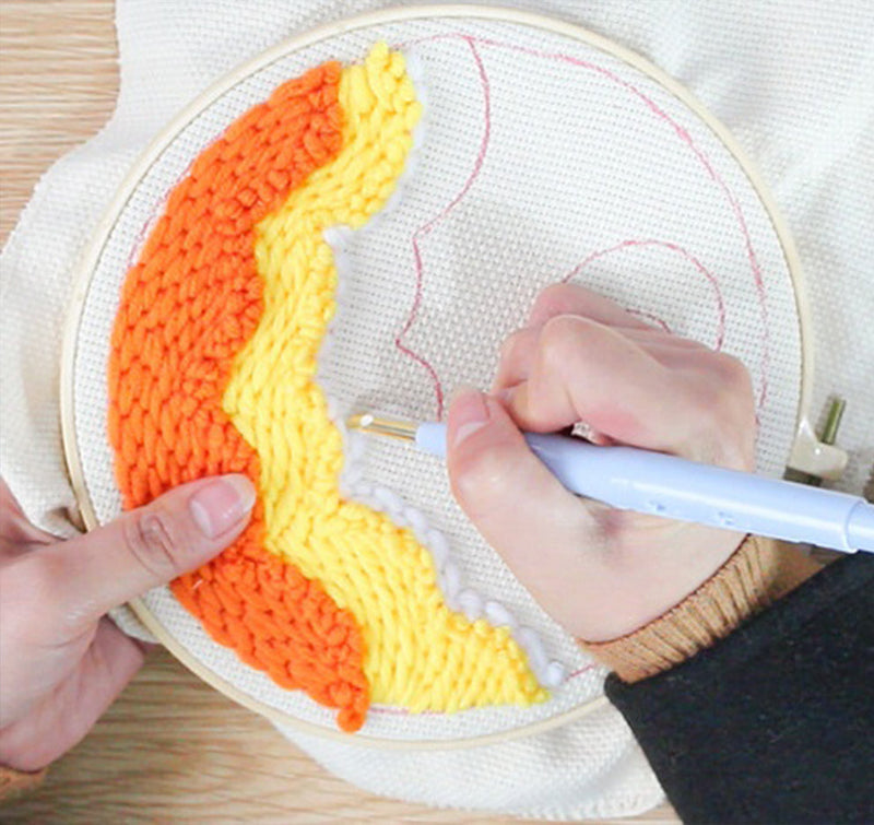Sleeping Fish Punch Needle Embroidery Kits ANI040