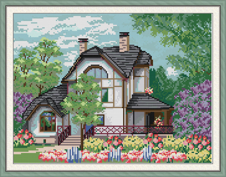 Log Cabin Cross Stitch Kits FA245 32245