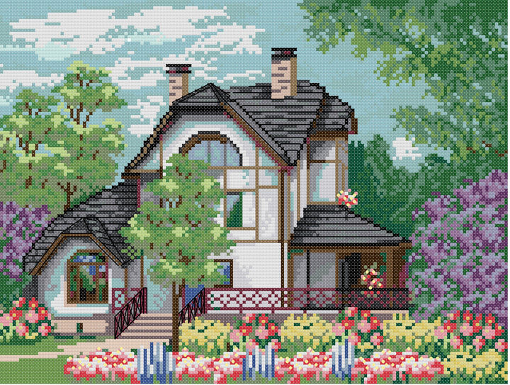 Log Cabin Cross Stitch Kits FA245 32245