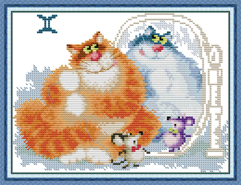 Cat Cross Stitch Kits DA638 36638