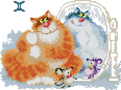 Cat Cross Stitch Kits DA638 36638