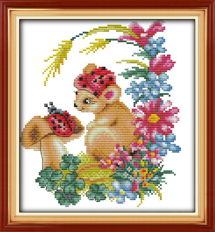 Squirrel Cross Stitch Kits D116