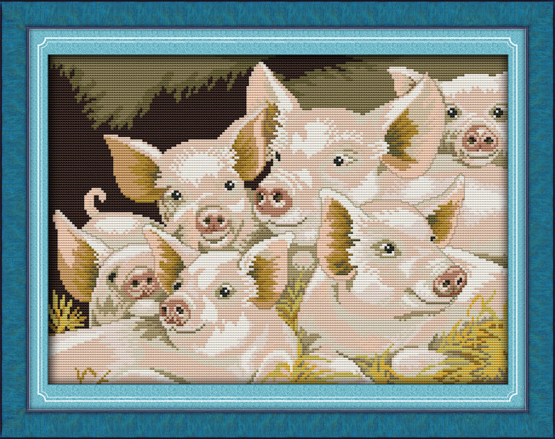 Pig Cross Stitch Kits D145