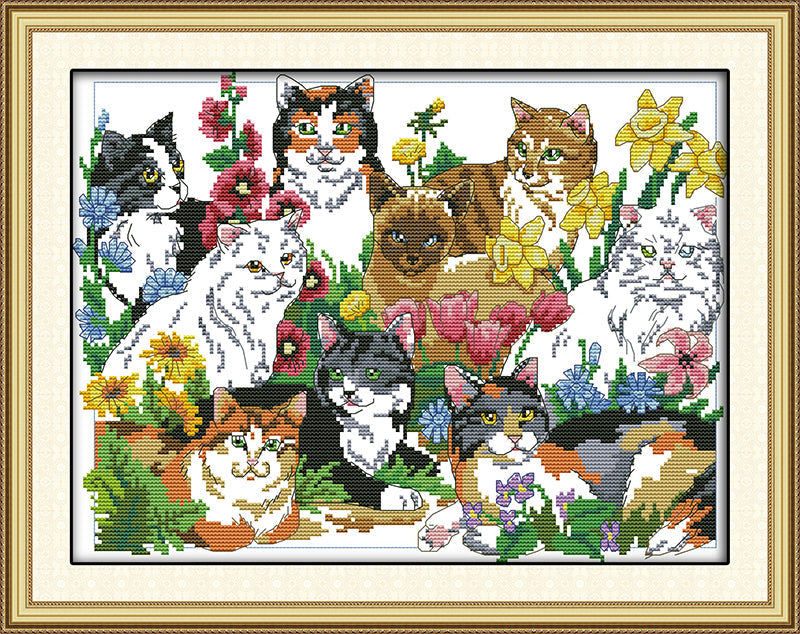 Cat Cross Stitch Kits D191