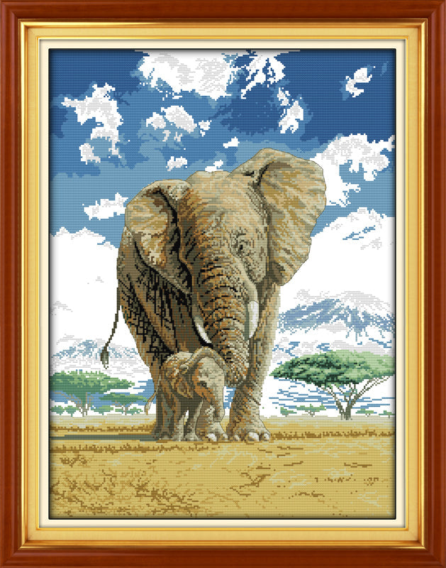 Elephant Cross Stitch Kits D198 6234