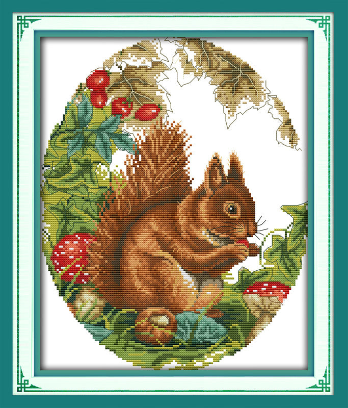 Squirrel Cross Stitch Kits D217