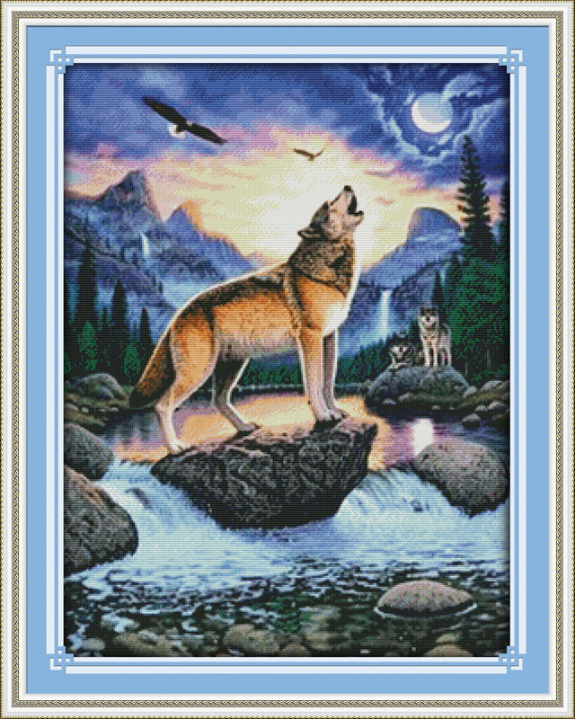 Wolf Cross Stitch Kits D309