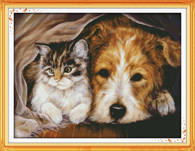 Cat Cross Stitch Kits D329