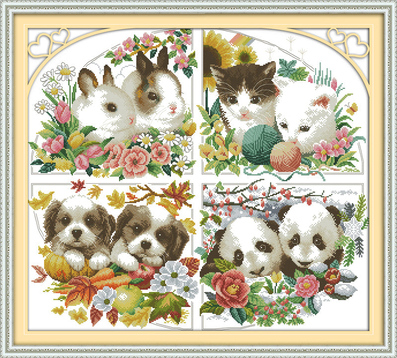 Animal Cross Stitch Kits D343