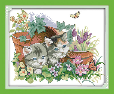 Cat Cross Stitch Kits D377