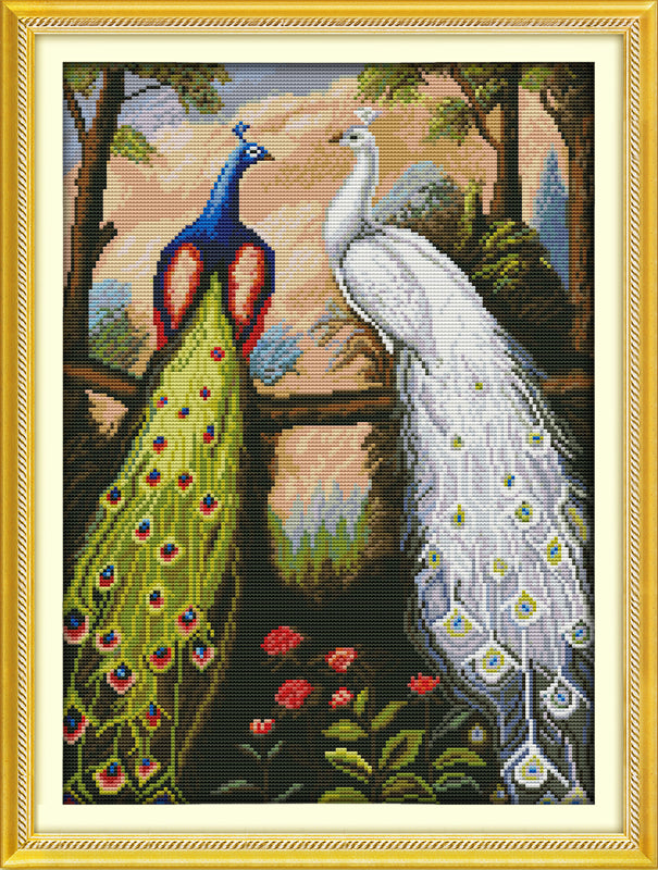 Peacock Cross Stitch Kits D381